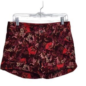 Fossil shorts purple velvet poppy print grunge Whimsigoth Fairy grunge 6
